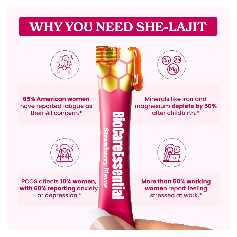 BioCareEssential Award winning SHE-lajit Honey Sticks